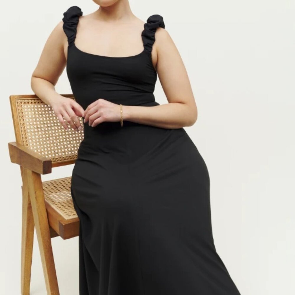 Reformation Teddy Knit Dress in Black color size Small - Picture 3 of 9